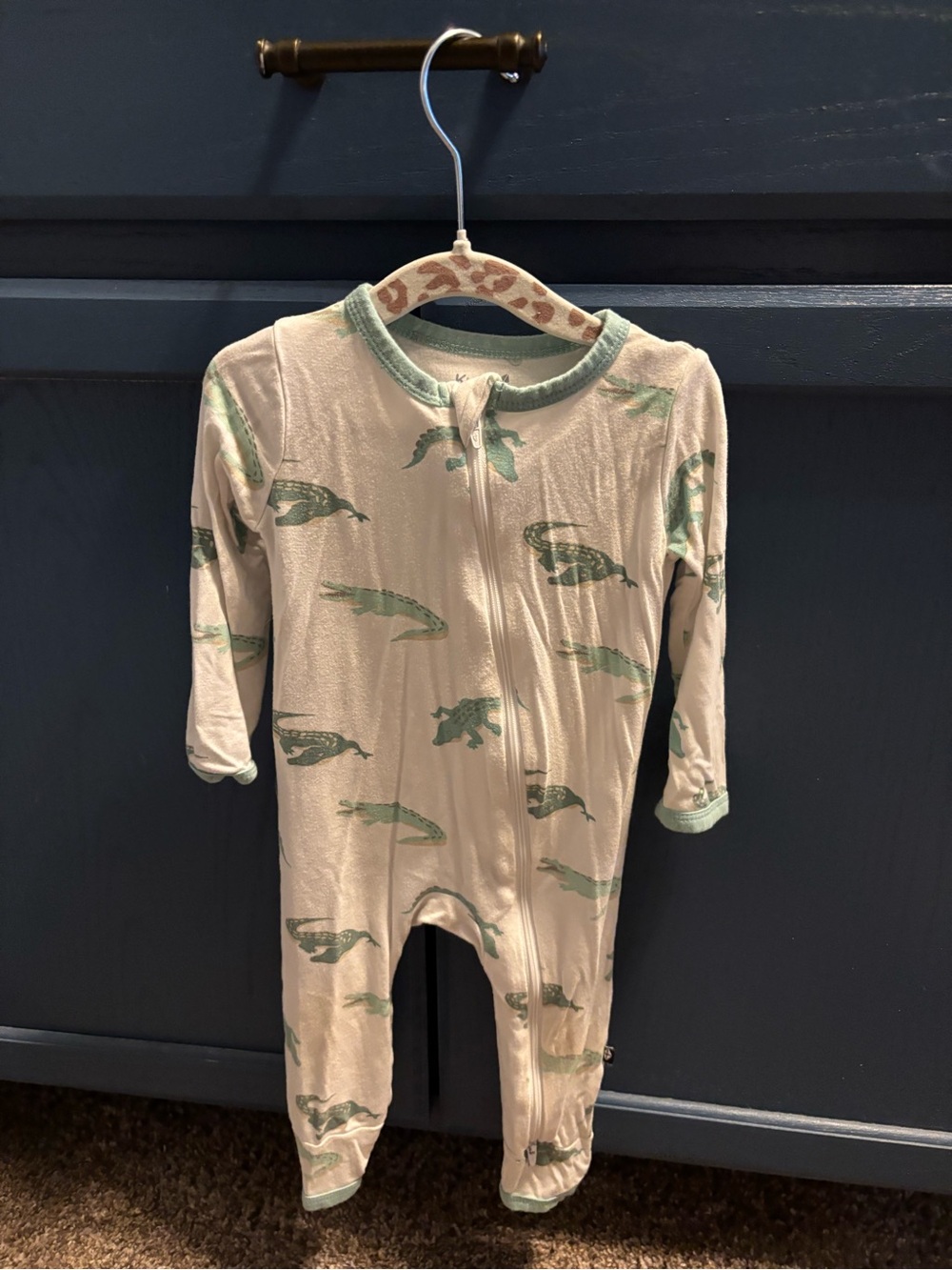 Kyte crocodile  One-Piece Zip romper in 12-18 months